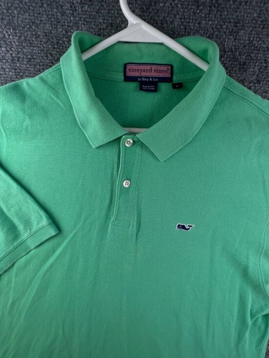 Vineyard Vines Other - Vineyard Vines Short Sleeve Polo Shirt Men’s Solid Green Pullover Cotton Large